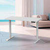 Schematic diagram of the adjustable standing desk with desktop version.