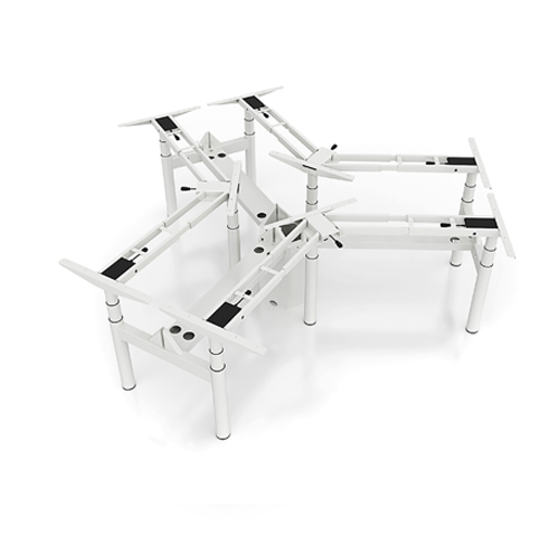 Private desk pods for office