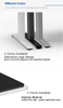 2NF2 Standing Desk color options, displaying white, black, and gray leg colors and desktop material color choices.