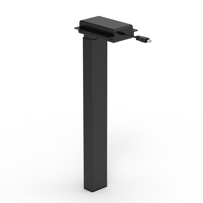 Height-Adjustable Desk Column, Black