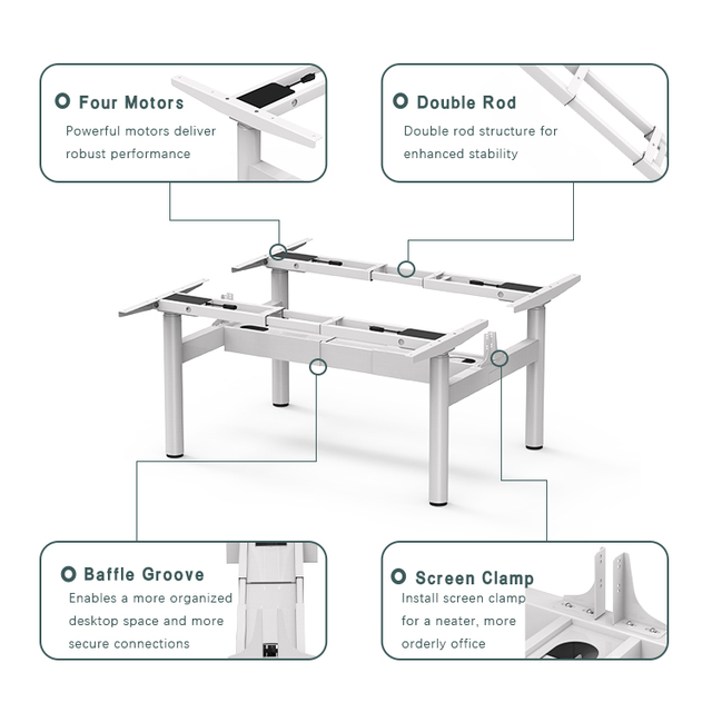 4DF3 Standing Desk Frame - Key Features of the Exterior Design