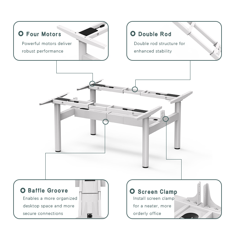 4DF3 Standing Desk Frame - Key Features of the Exterior Design