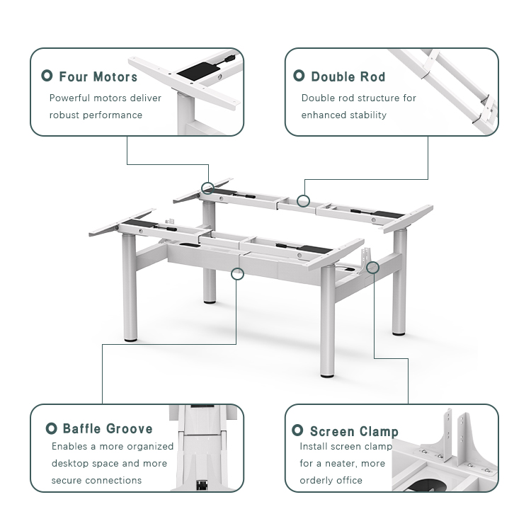 4DF3 Standing Desk Frame - Key Features of the Exterior Design