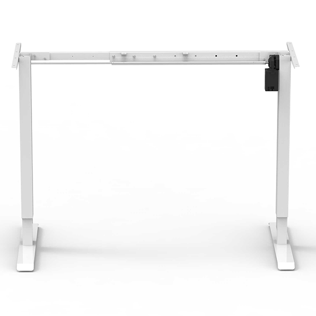 2-stage Reversed Column Single Motor Motorized Automatic Electric Height Adjustable Standing Desk Office Furniture
