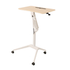 Mobile Height Adjustable Table Pneumatic Desk With Wheels Gas Spring Single Column Laptop Standing Desk