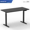 Matte-Black Adjustable Desk in Modern Office – Sturdy Ergonomic Frame & Cable Management for Minimalist Workspace