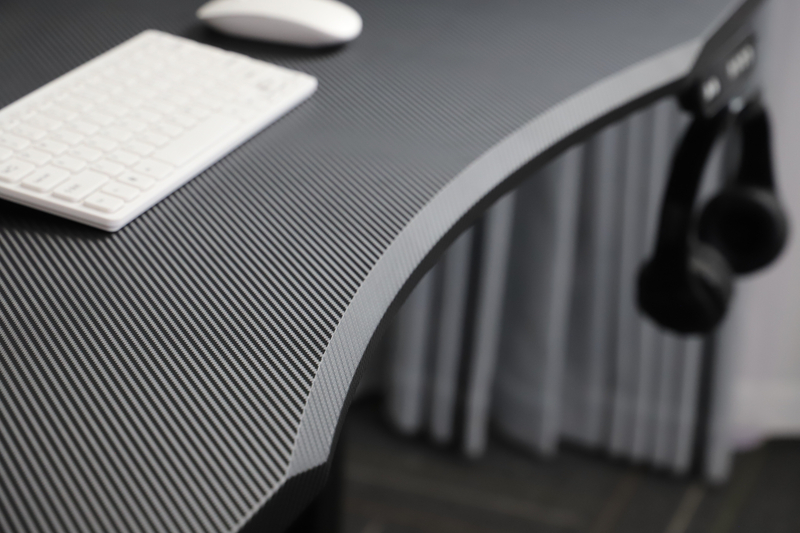 2SBAF2-GD: Premier Streaming/Gaming Desk. RGB, Hooks, Cable Mgmt. Stitched Legs for Longevity/Smoothness.