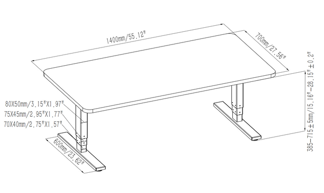 2AR3 - KD NATE Kid-friendly Ergonomic Standing Desk, 3-Stage Dual Motor, Wholesale OEM/ODM