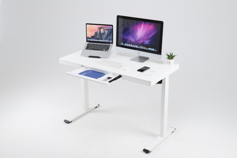 Wholesale Brushless Motor Wooden Standable Table (120×60cm), Sit-to-Stand Desk with Wireless Charging | Energy-Efficient Electronic Height Adjustment | OEM/ODM