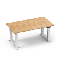 Home Kitchen Essential: Creative DIY Desk and Dining Table with Powerful Linkage, Super Stability, Large Square Tube Design & Electric Height Adjustment