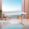 2JRF3 riser desk display with desktop