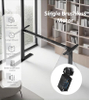 Brushless motor sit-stand desk frame with compact design, quiet lift, and better power and temperature control.