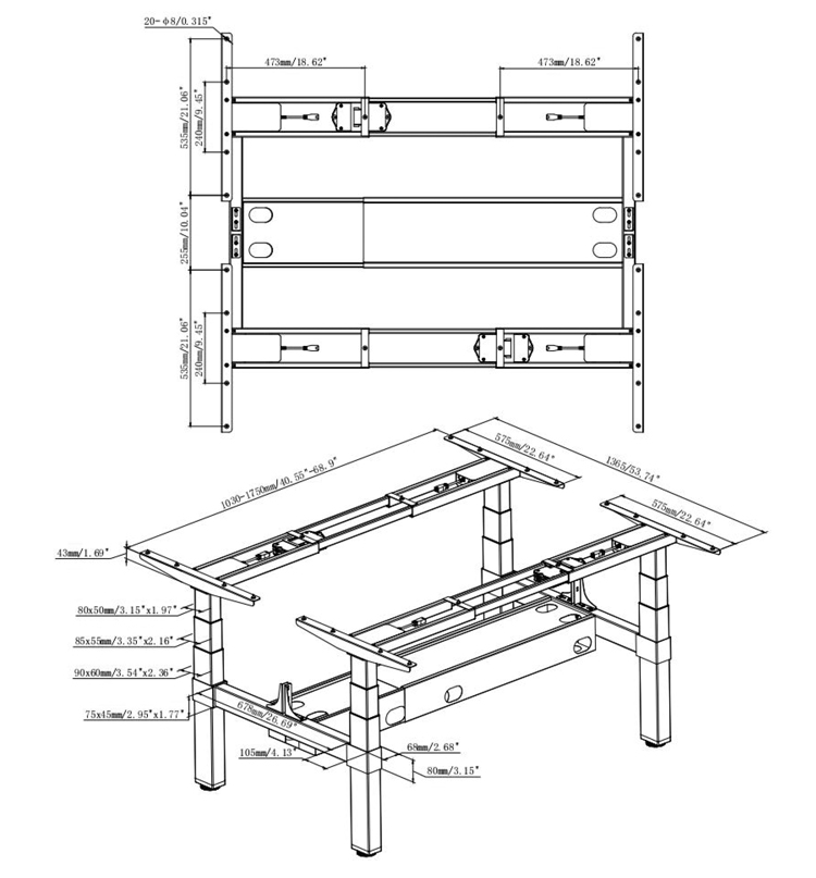 4HF3A-Spec-line drawing