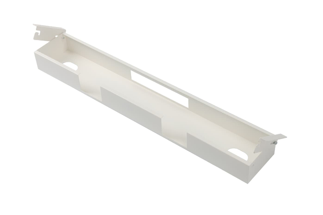 XC76 White Base Cable Management Channel Main Image Display