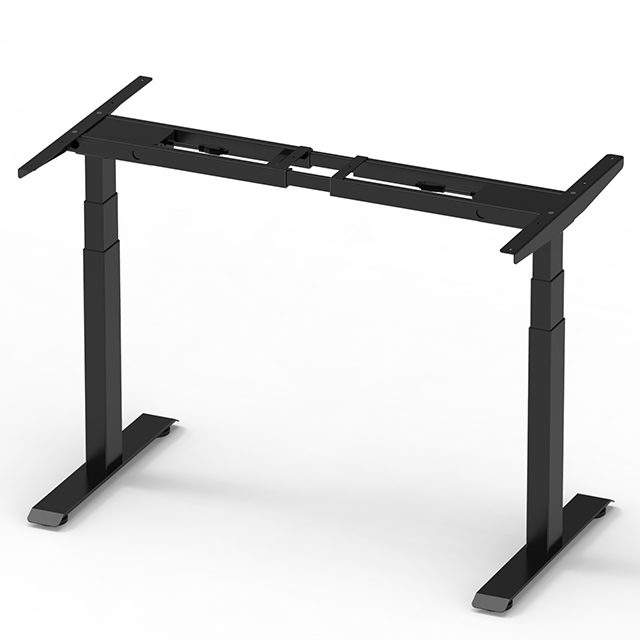 Quick Installation Adjustable Standing Tabletop Desk Base Factory 2 Legs Standing Office Desk