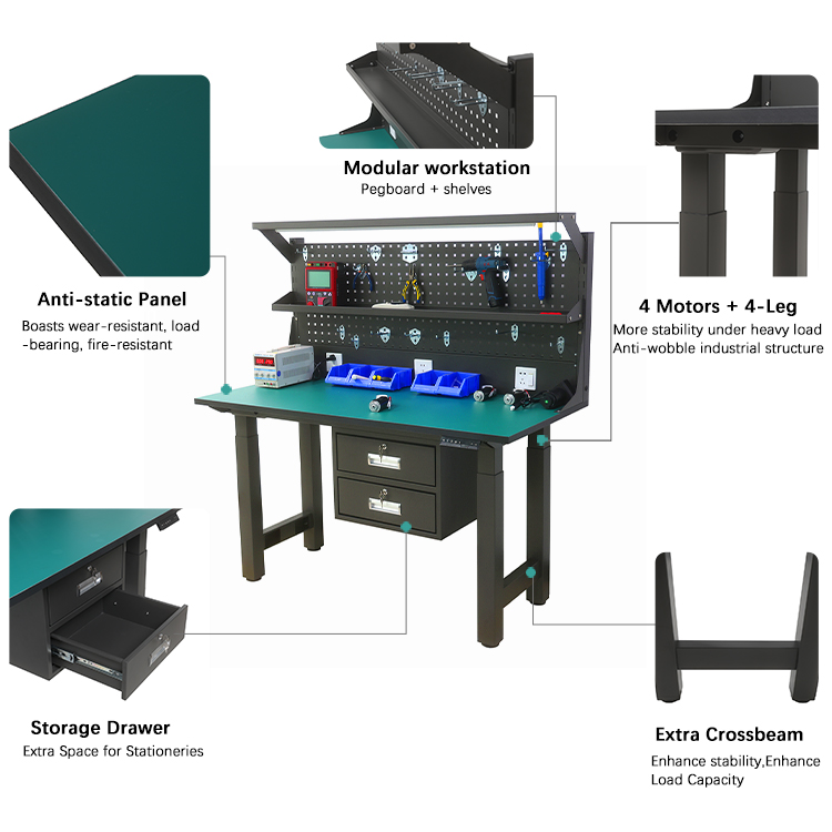 4BF2 Workbench Modular Features Exploded View