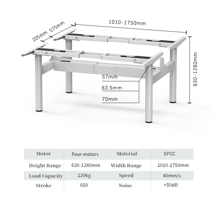 4DF3 Standing Desk Frame main img Spec