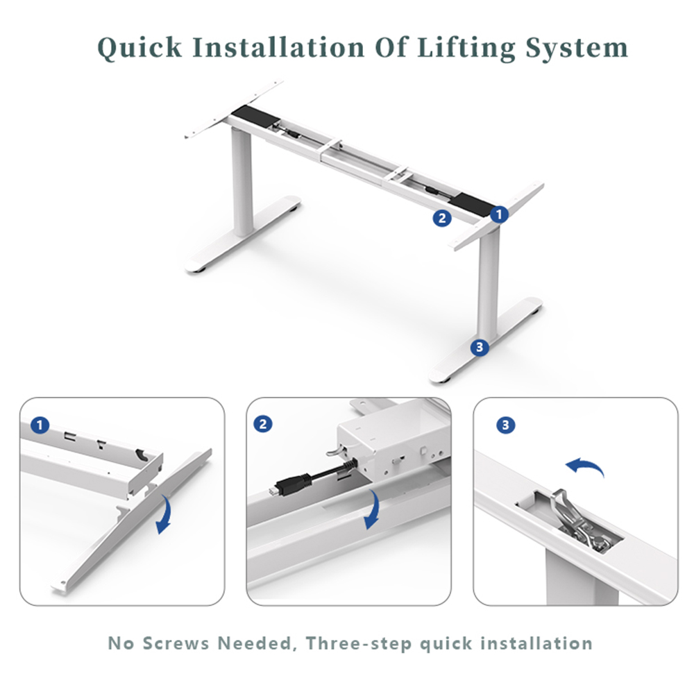 2CF3-KZC2-Customised Version standing desk frame feature