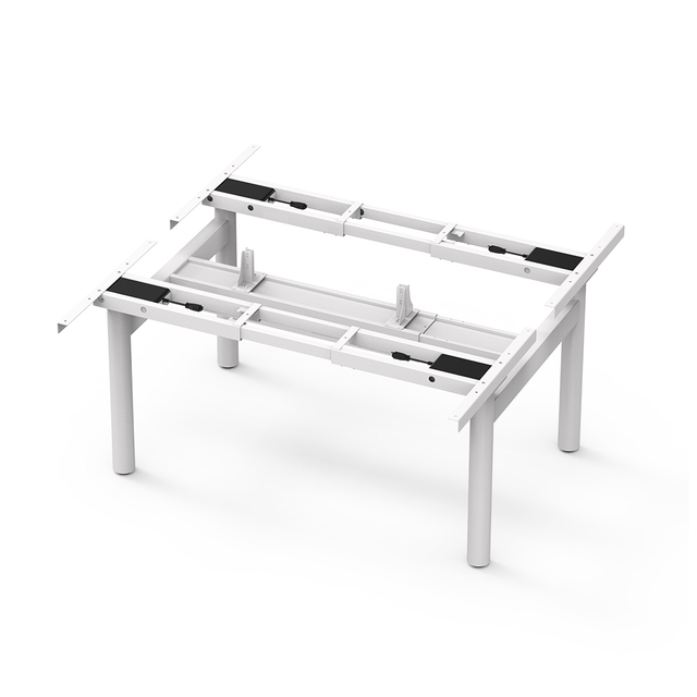 4DF2 - White Frame Height-Adjustable Desk Main Render