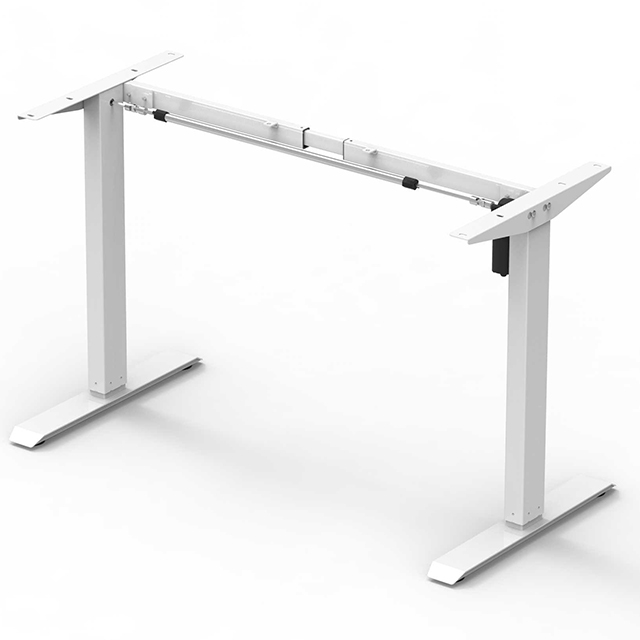 Factory Quick & Easy Assembly Automatic Lifting Electric Desk Single Motor Height Adjustable Table Legs Standing Desk