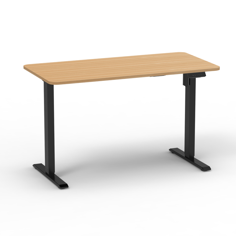 Single Motor Standing Automatic Office Table Ergonomic Sit Standing Height Adjustable Office Desks 