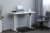 Computer desk with a white frame and a desktop