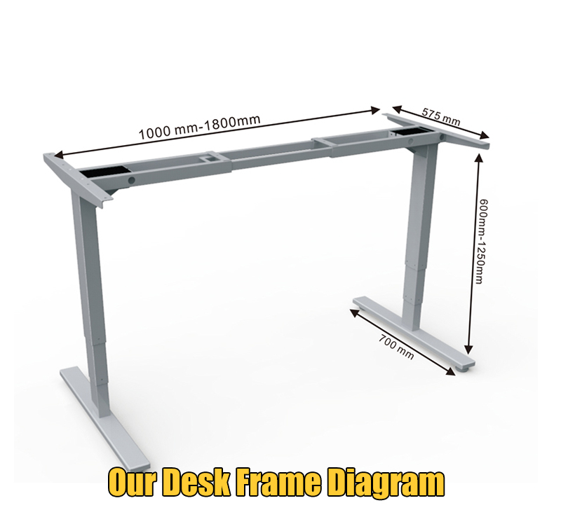 NT33-2AR3 Electric Standing Table Adjustable Metal Desk Frame