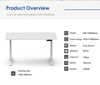 2AF3 Dual-motor Economic height-adjustable riser desk specification sheet