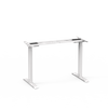 The 2UF2 height-adjustable electric desk frame in a clean white finish, shown against a neutral studio background.
