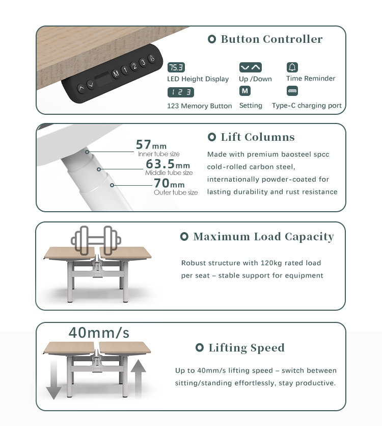 4DF3 Standing Desk Frame main img feature
