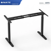 A side view of the black table. - best monitor height for gaming