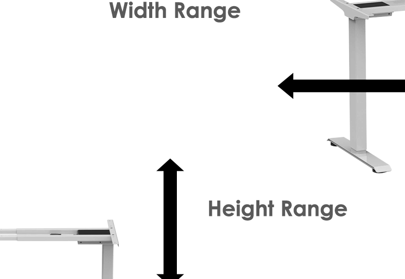desk frame range display