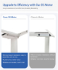 Economy Sit Stand Desk Frame, NATE Standing Desk Dual Monitor, 700mm Footbase, 120x60cm Option, Stable & Reliable | Low MOQ Wholesale