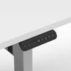 Close-up of NATEDESK control panel with 3 programmable memory buttons for custom height presets and sedentary alert functionality