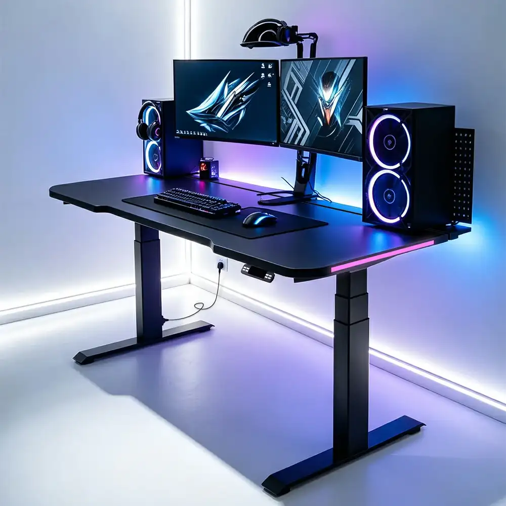 GD-2TDIF3 Gaming Standing Desk Showcase