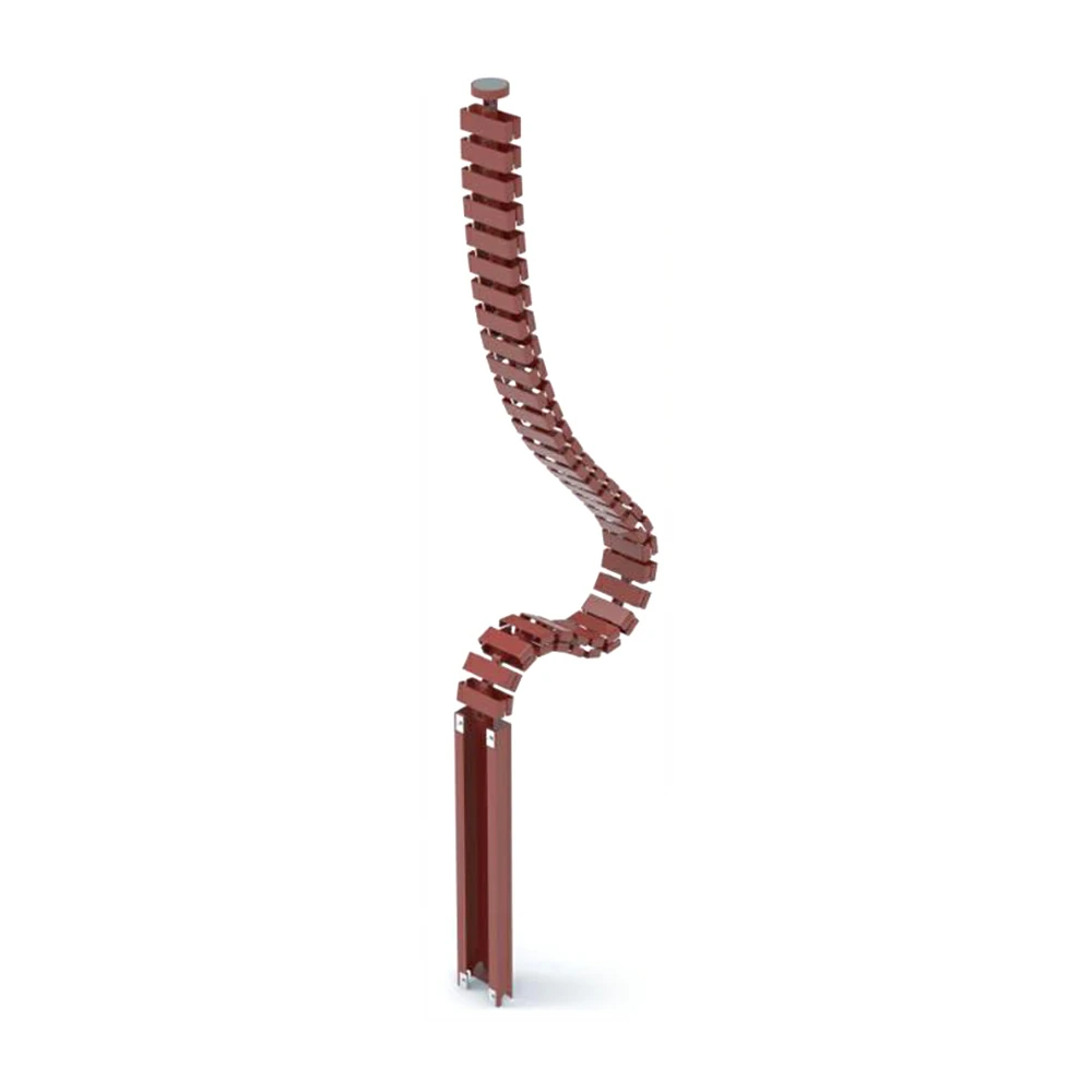NATE HTC-A2 Magnetic Box Cable Spine wine red cable chain