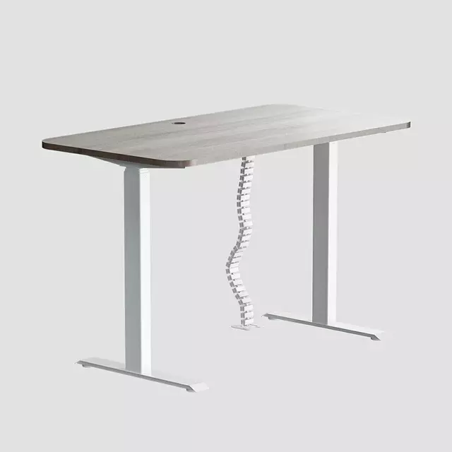 NATE HTD-A Cable Spine installed under standing desk