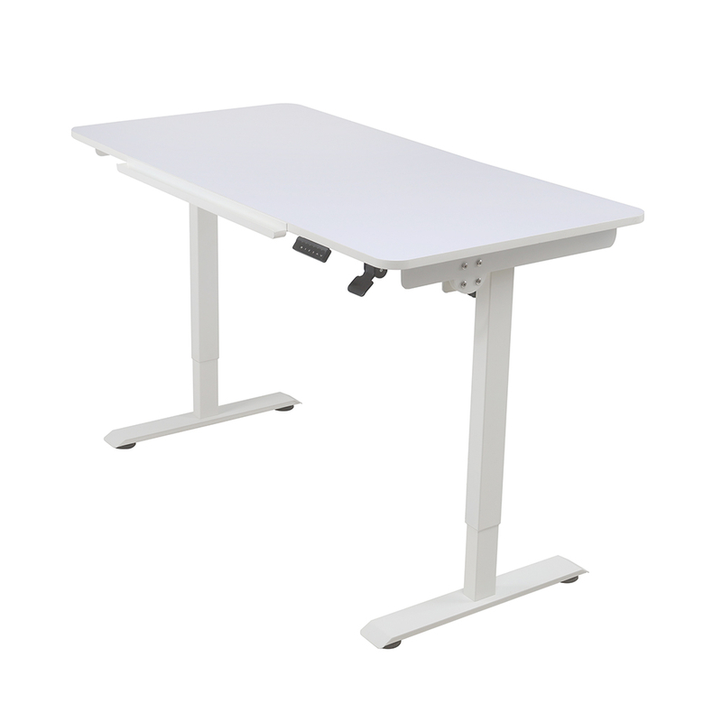 Close-up of the ST1-2SACRHF2(A) drafting desk frame tilted, highlighting the smooth pneumatic adjustment mechanism and safety stopper.