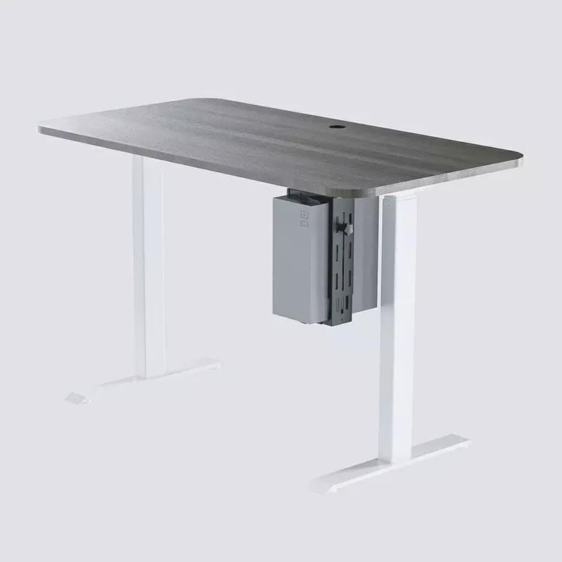 NATE HZJ-E under-desk CPU holder installed on standing desk