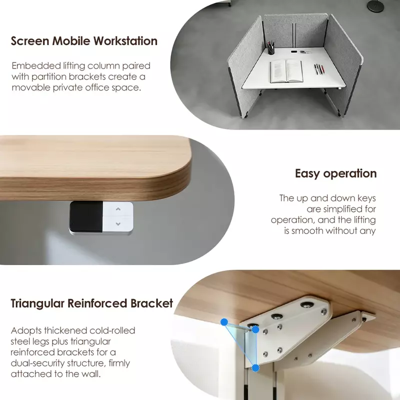 NT33-WM-1N1 built-in standing desk embedded lifting column