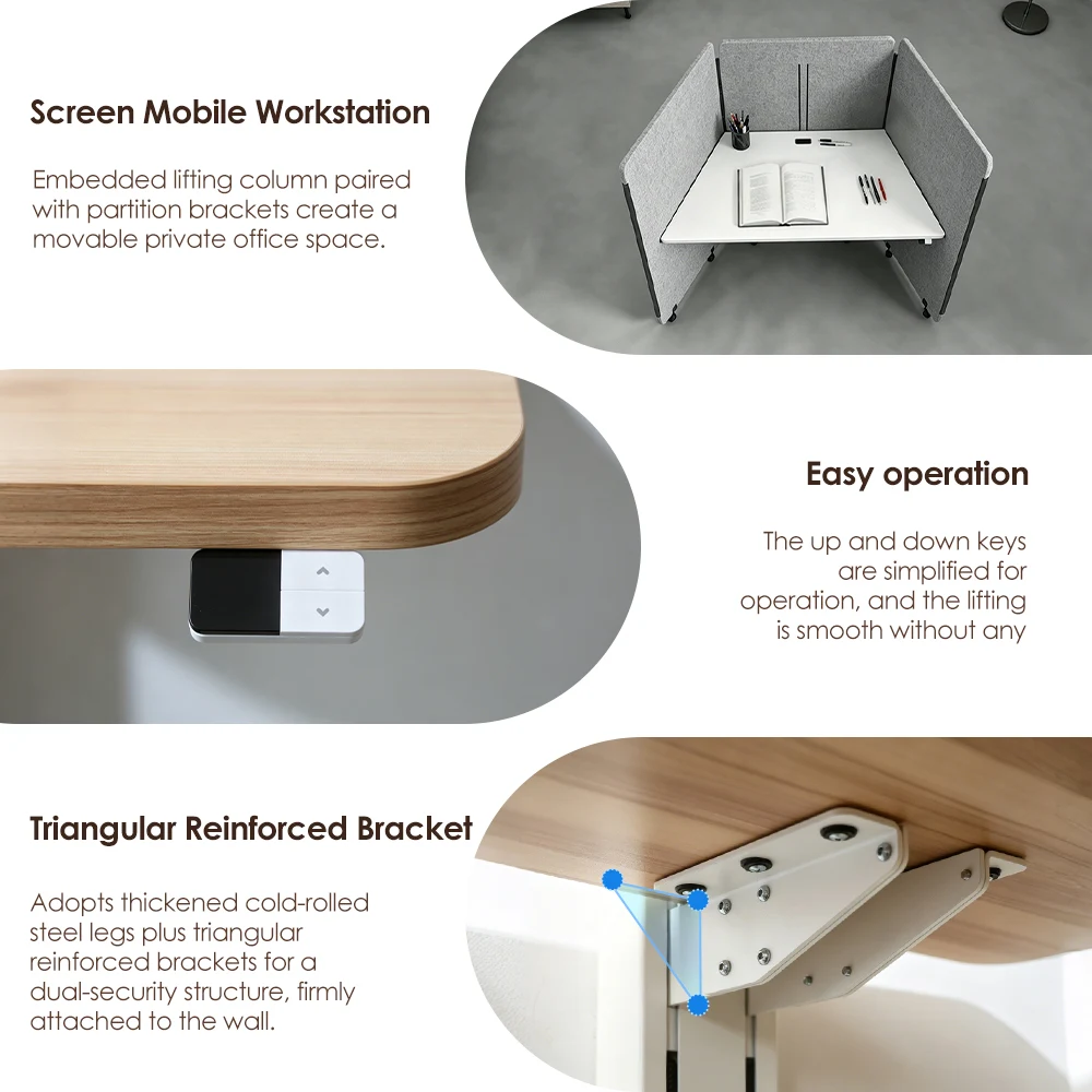 NT33-WM-1N1 built-in standing desk embedded lifting column