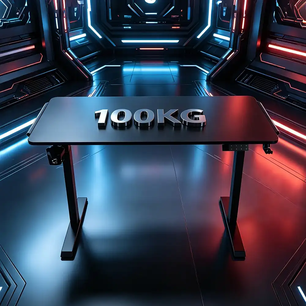 2AF2-D5 gaming standing desk with 100 kg load capacity