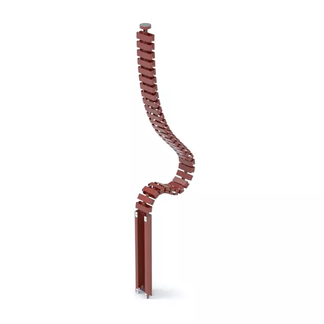 NATE HTC-A2 Magnetic Box Cable Spine wine red cable chain