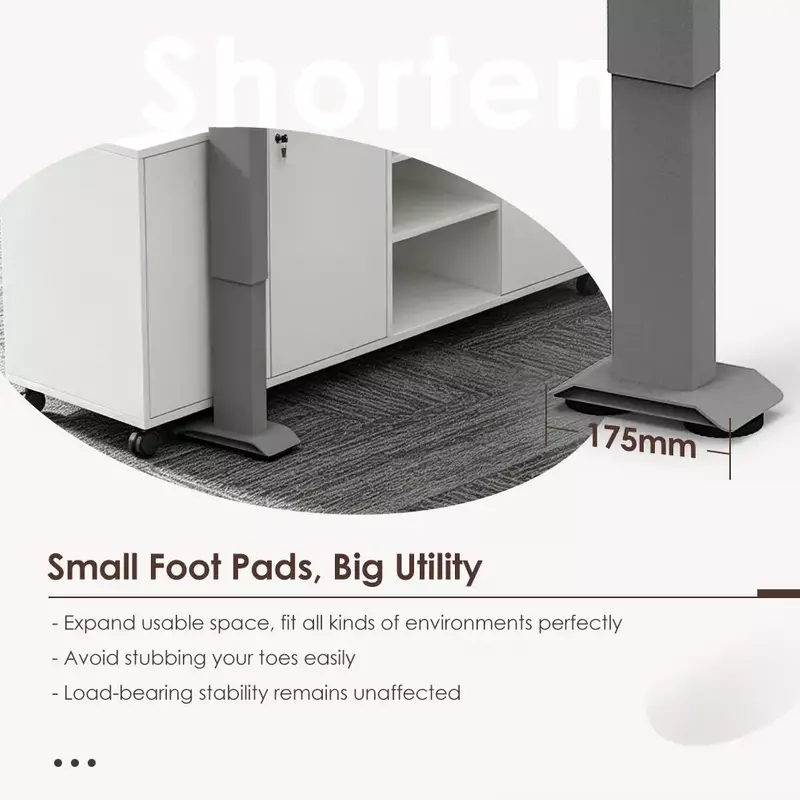 3JRF2 stable L-shaped frame structure and split frame | Feet design