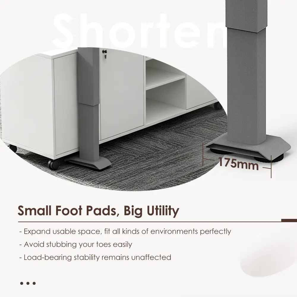 3JRF2 stable L-shaped frame structure and split frame | Feet design