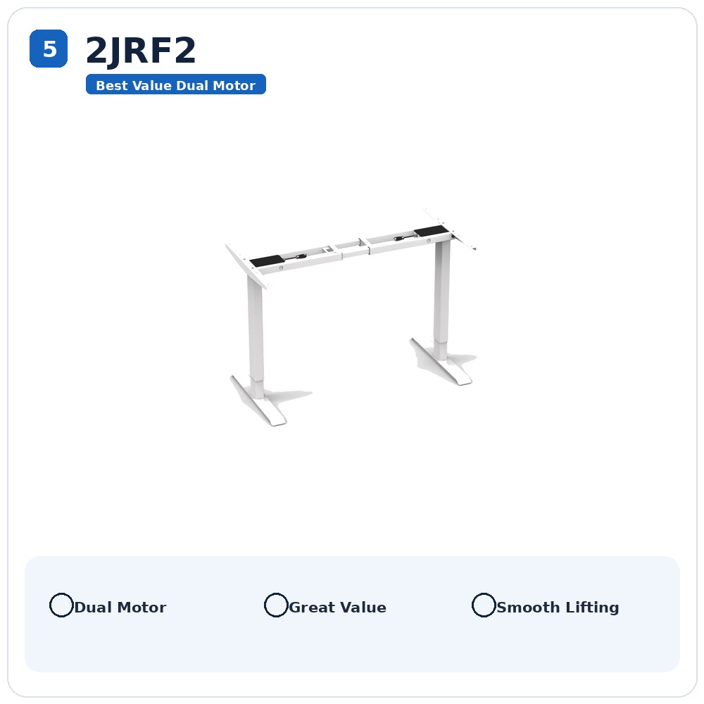 2JRF2 economy dual motor standing desk frame for wholesale and price-sensitive markets