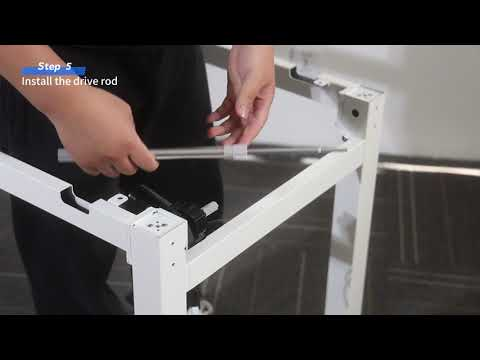 4SBERF2-4legs-height adjustable desk-install-youtube