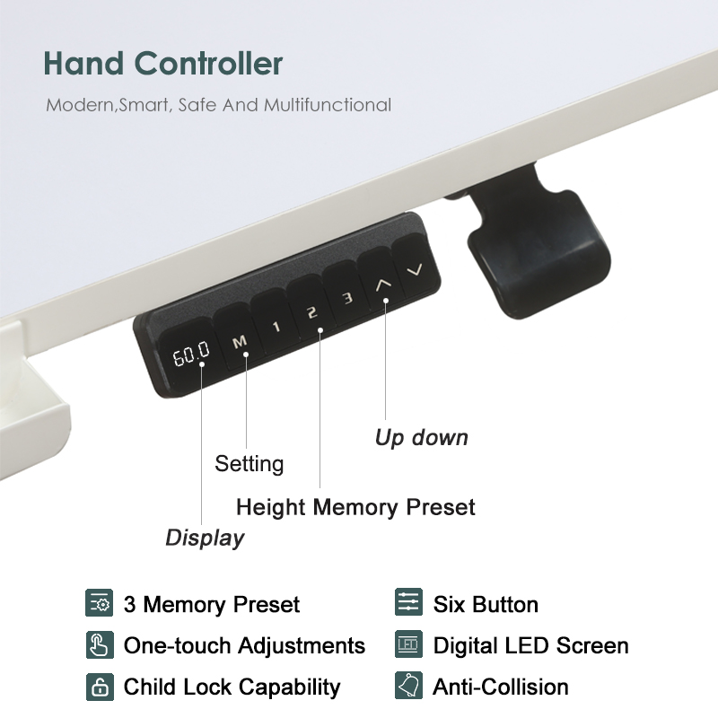 Smart LED memory handset with child lock