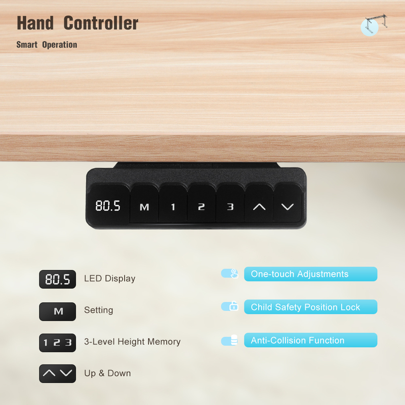 NT33-2SACRF2(D) smart hand controller with LED display and memory settings