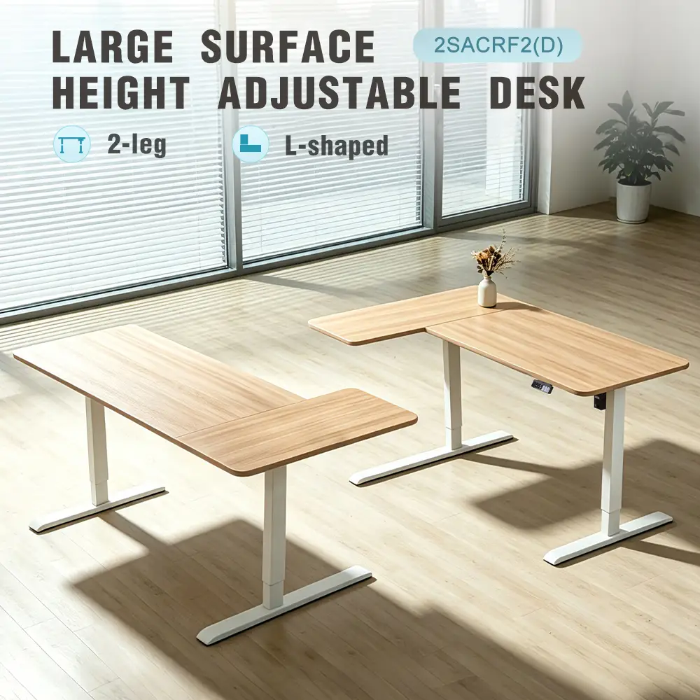 NT33-2SACRF2(D) large surface L-shaped height adjustable desk